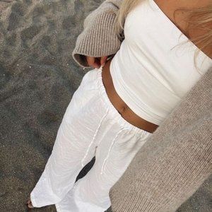 H&M White Linen Pants - sz Small